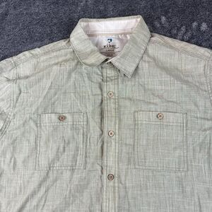 Kuhl Karib Short Sleeve Button Up Shirt Ashwood Green Men's L Lightweight